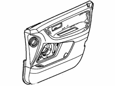 2002 Honda Odyssey Door Trim Panel - 83530-S0X-A31ZC