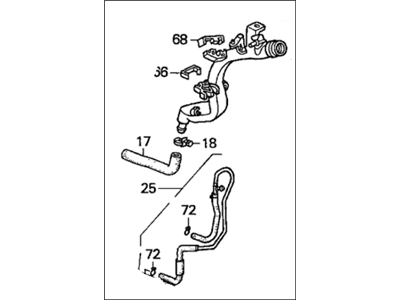 2003 Honda Odyssey Fuel Filler Neck - 17650-S0X-A53