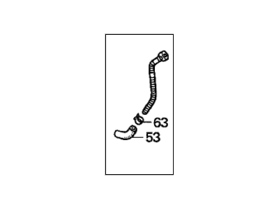 Honda 17724-S0X-A51 Tube A, Fuel Vent (Orvr)