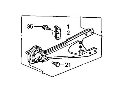 Honda 52371-S0X-A01 Arm Assembly, Right Rear Trailing