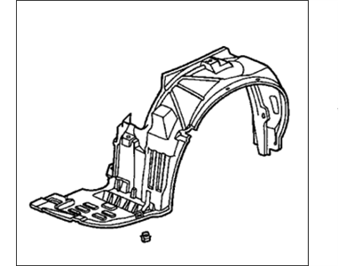 Honda 74151-S0X-A00 Fender, Left Front (Inner)