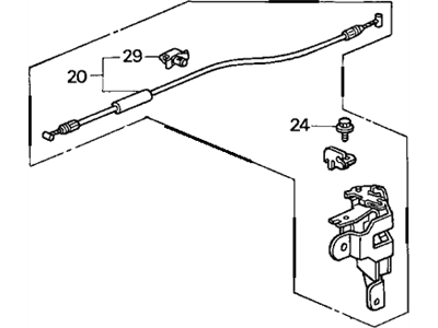 Honda 72650-S0X-A02 Lock Assembly, Driver Side Slide Door