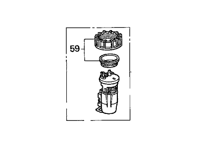 Honda 17045-S0X-A02 Module Assembly, Fuel Pump