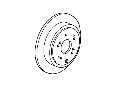 Honda 42510-S0X-A00 Disk, Rear Brake