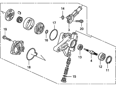 Honda 56100-R70-A12RM Pump Assembly, Power Steering (Reman)