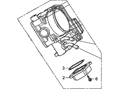 2008 Honda Accord Throttle Body - 16400-R40-A02