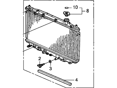Honda 19010-R40-A53 Radiator Complete