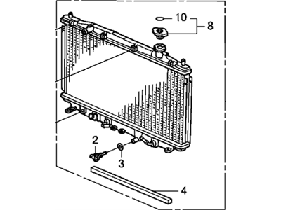 Honda 19010-R40-A01 Radiator (Denso)