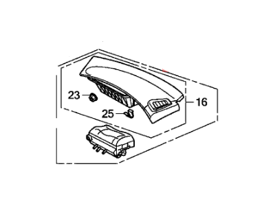 Honda 77820-TP6-A82ZA Module Assembly, Passenger (Graphite Black)