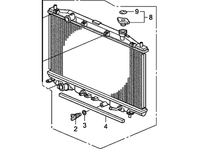 Honda 19010-R40-A02 Radiator (Toyo)