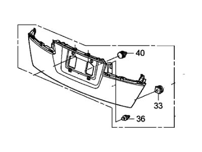 Honda 74895-TA0-A21ZA Garnish *B536P*