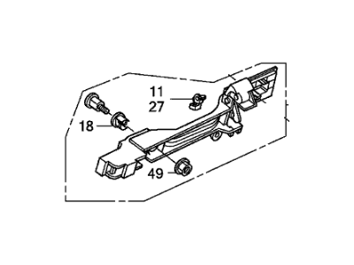 Honda 72142-TA0-A01 Base, R.