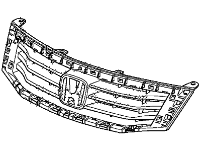 Honda 71121-TA0-A00 Base, Front Grille