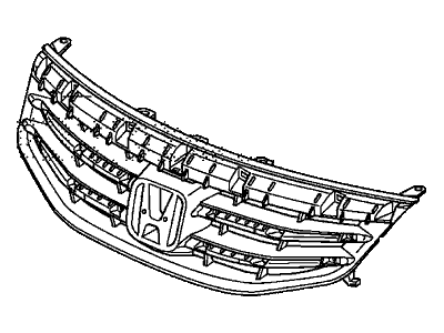 Honda 71121-TA0-A11 Base, Front Grille