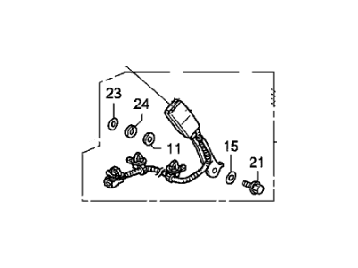 Honda 04816-TP6-A01ZD Buckle Se*YR327L*