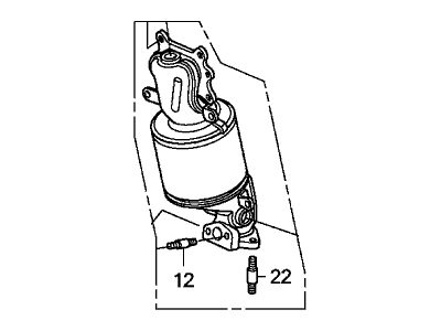 Honda 18190-R71-A10 Converter, Front Primary