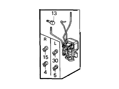 1994 Honda Civic Door Lock Actuator - 72150-SR4-A02