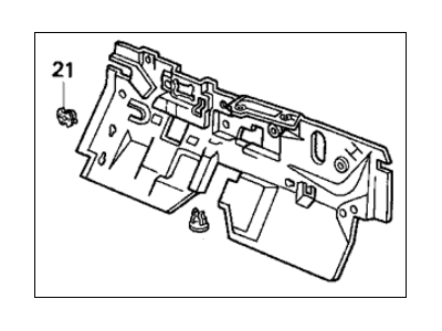 Honda 83101-SR3-C01 Insulator, Dashboard