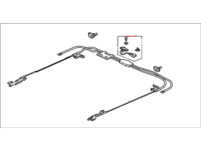 1995 Honda Civic Sunroof Cable - 70400-SR4-003