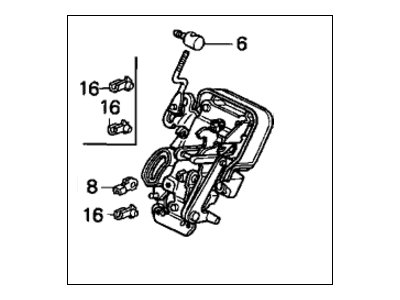 1993 Honda Civic Door Lock - 72610-SR4-004