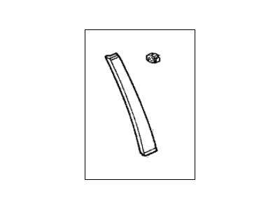 Honda 72930-SR4-003 Garnish, R. RR. Door Sash