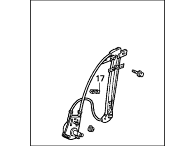 1994 Honda Civic Window Regulator - 72710-SR4-003