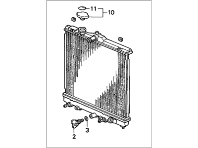 1992 Honda Civic Radiator - 19010-P28-G51