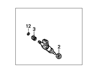 Honda 06164-P10-A02 Injector Set, Fuel