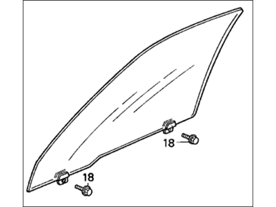 1994 Honda Civic Auto Glass - 73350-SR1-A00