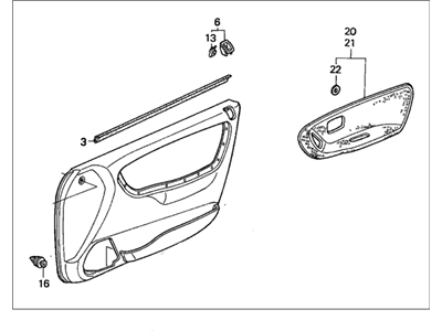 Honda 83533-SR1-A00ZA