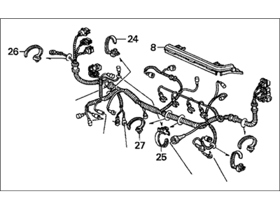 Honda 32110-P28-A00 Wire Harness, Engine