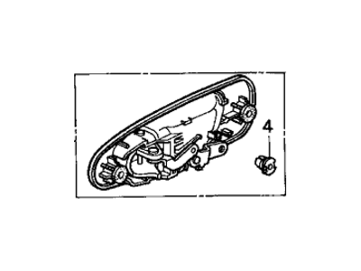 Honda 72640-SR4-J01ZB Handle Assy., R. RR. (Outer) *G71P* (LAUSANNE GREEN PEARL)