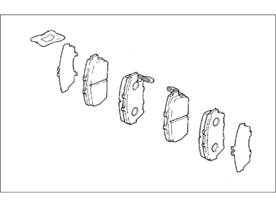 Honda 45022-ST7-406 Pad Set, Front