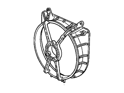 Honda Del Sol Fan Shroud - 19015-P08-003