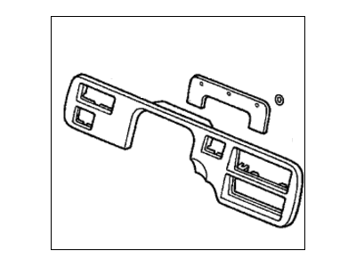 Honda 77210-SR3-C11ZB Panel, Center *YR172L* (NT BROWN METALLIC)