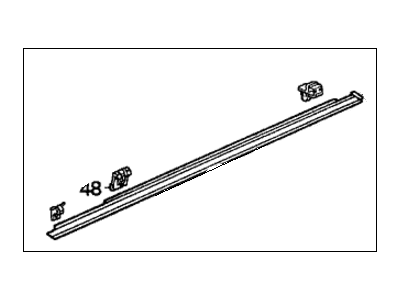 1992 Honda Civic Door Moldings - 72450-SR4-003