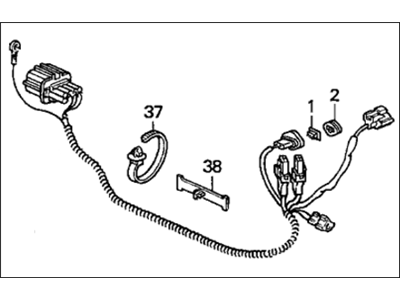 Honda 80460-SR3-A01 Wire Harness, Air Conditioner