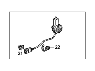 Honda 72255-S30-A01 Motor Assembly, Left Front Window