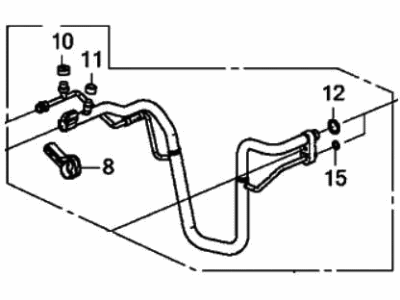 Honda 80331-T5R-A11 Pipe Complete, Aircon