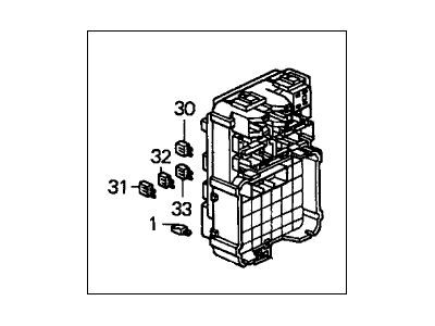 Honda 38210-S9V-A21 Box Assembly, Passenger Fuse