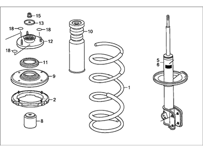 Honda 51601-STW-A02 Shock Absorber Assembly, Right Front