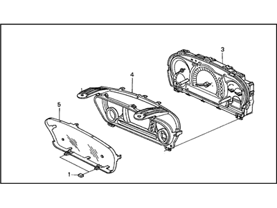 Honda 78100-S9V-A21 Meter Assembly, Combination