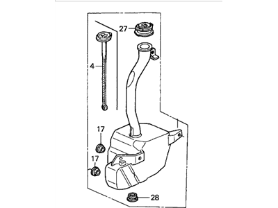 Honda 76840-S9V-A01 Tank Set, Washer