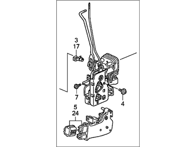 Honda 72110-S9V-A11 Lock Assembly, Right Front Door