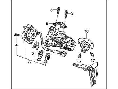 Honda 35100-S9V-305 Lock Assy.,Steering