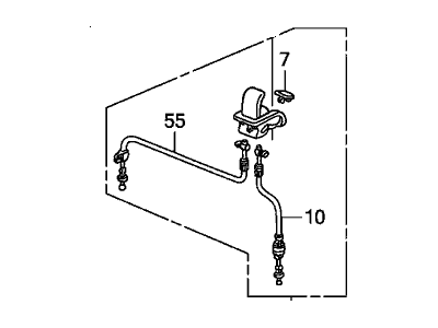 Honda 81729-S9V-A02ZA Lever, L. Middle Seat Reclining *G59L* (MEDIUM FERN)