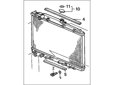 Honda 19010-PGK-A51 Radiator (Denso)