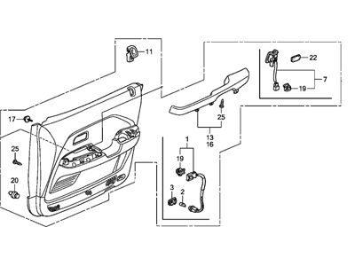 2008 Honda Pilot Door Trim Panel - 83500-S9V-A51ZD