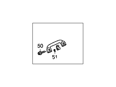 Honda 83240-SEA-901ZL Grab Rail Assy. *YR204L* (Coat Hanger) (LIGHT SADDLE)