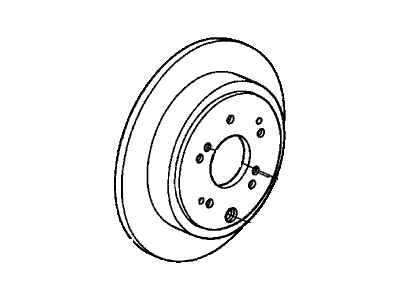 Honda 42510-S3V-A01 Disk, Rear Brake